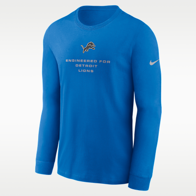 Detroit Lions Team Issue Men's Nike Dri-FIT NFL Long-Sleeve T